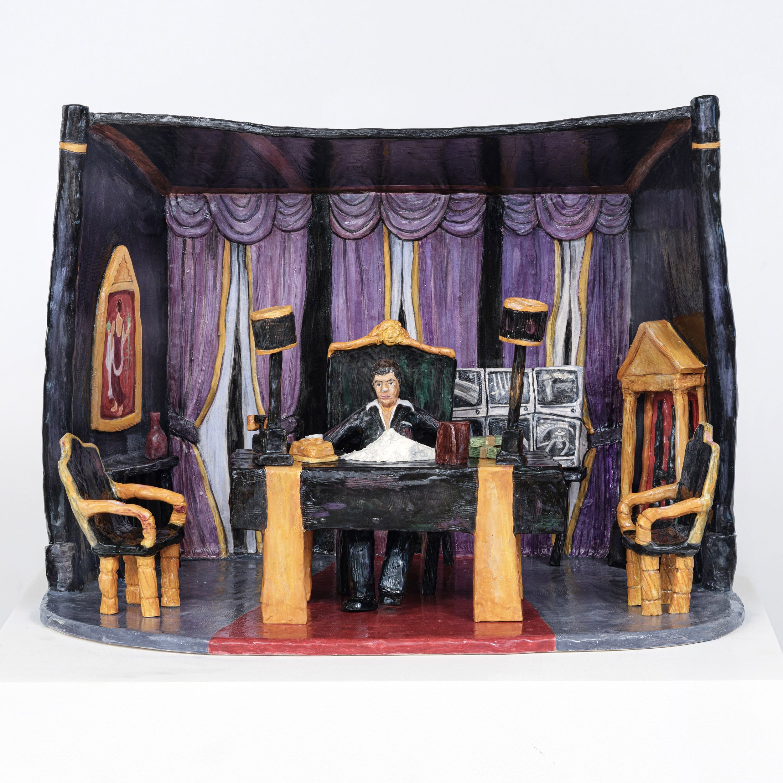  SCARFACE Glazed ceramic stoneware 15” x 21” 15” 2026 