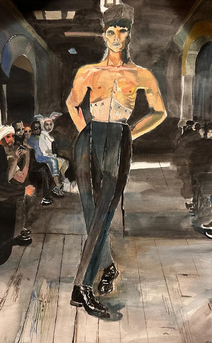 Maison Margiela SS24 Couture (2/2024)
Watercolor on paper