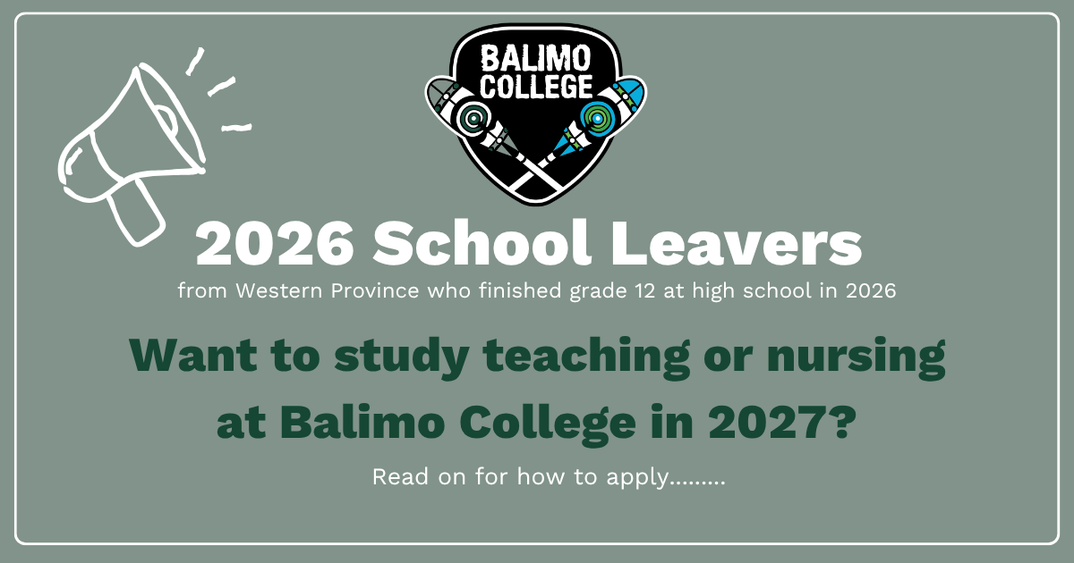 School leavers: how to apply to study at Balimo College in 2027