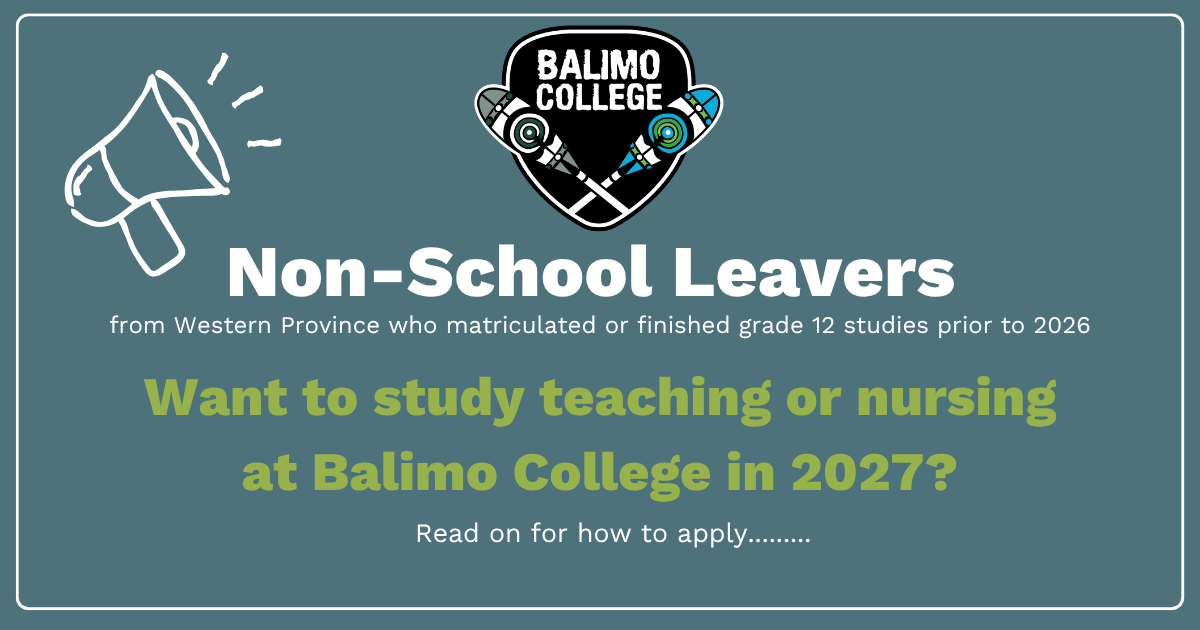 Non-School leavers: how to apply to study at Balimo College in 2027