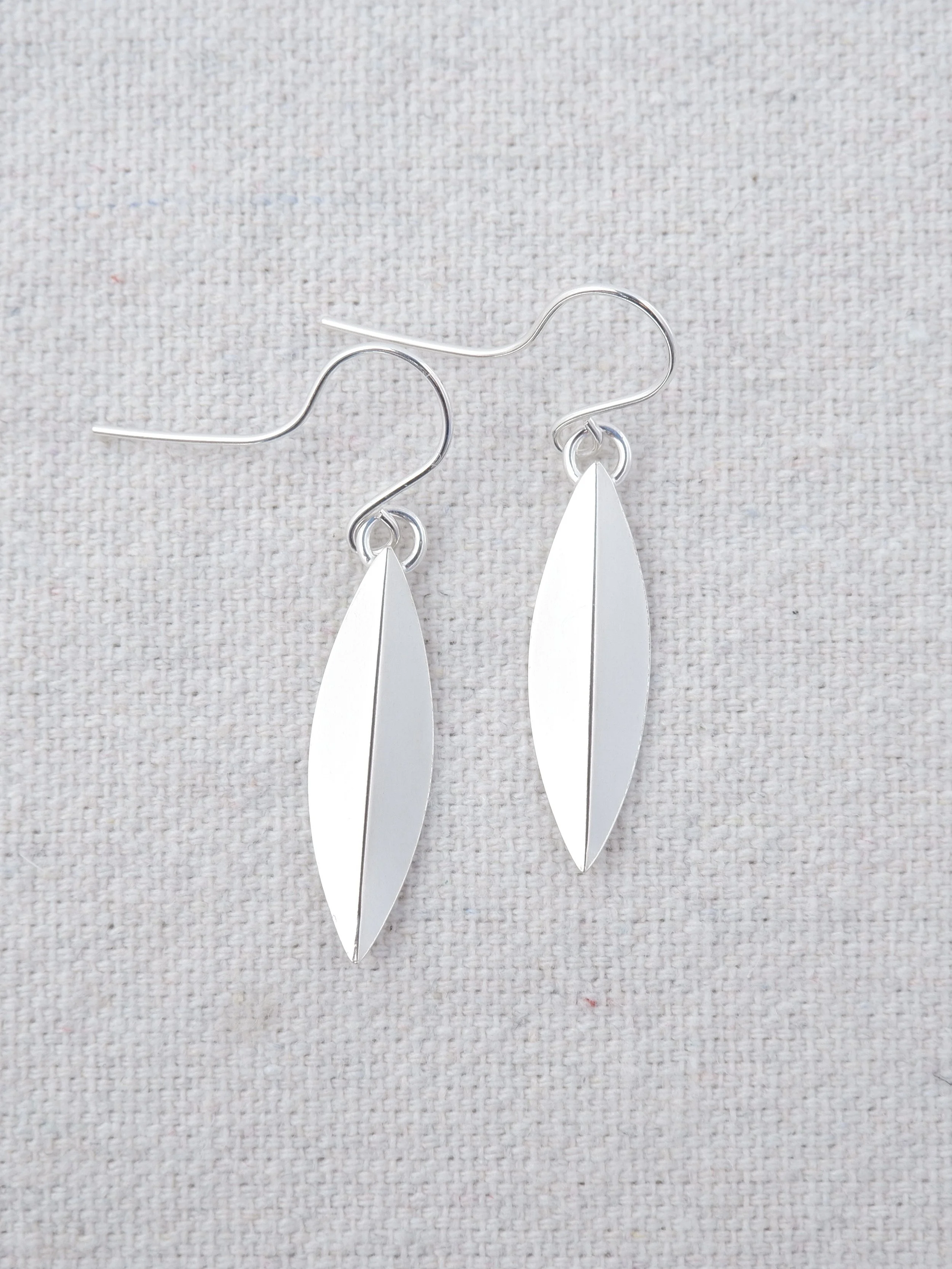 ENB Jewelry signature folded leaf earrings polishing finishing class.jpg