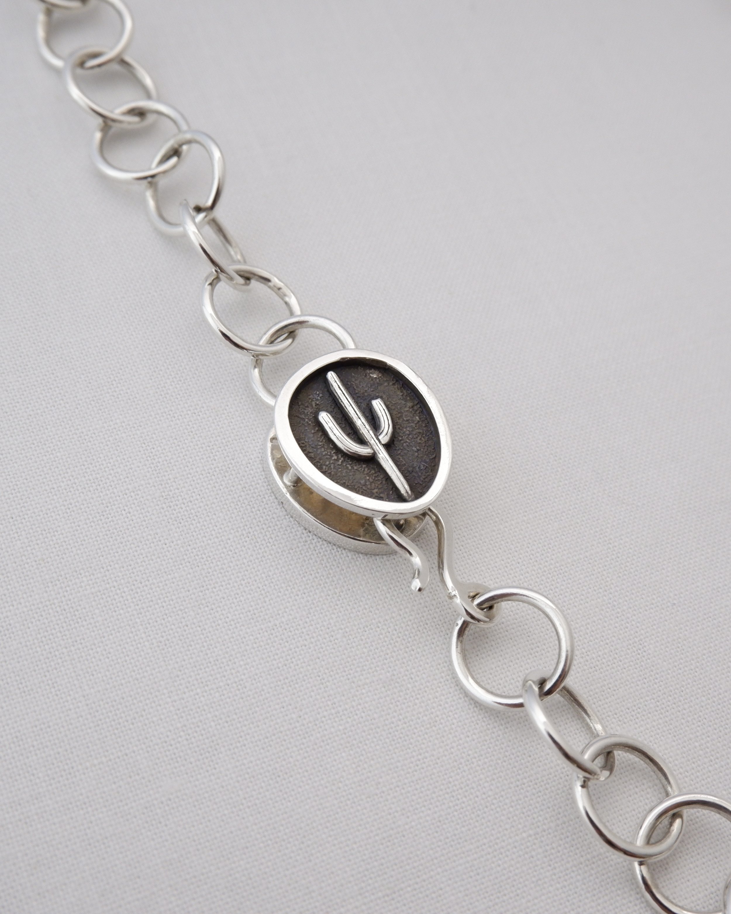 Silver saguaro ENB reversible handmade convertible lariat necklace.jpg
