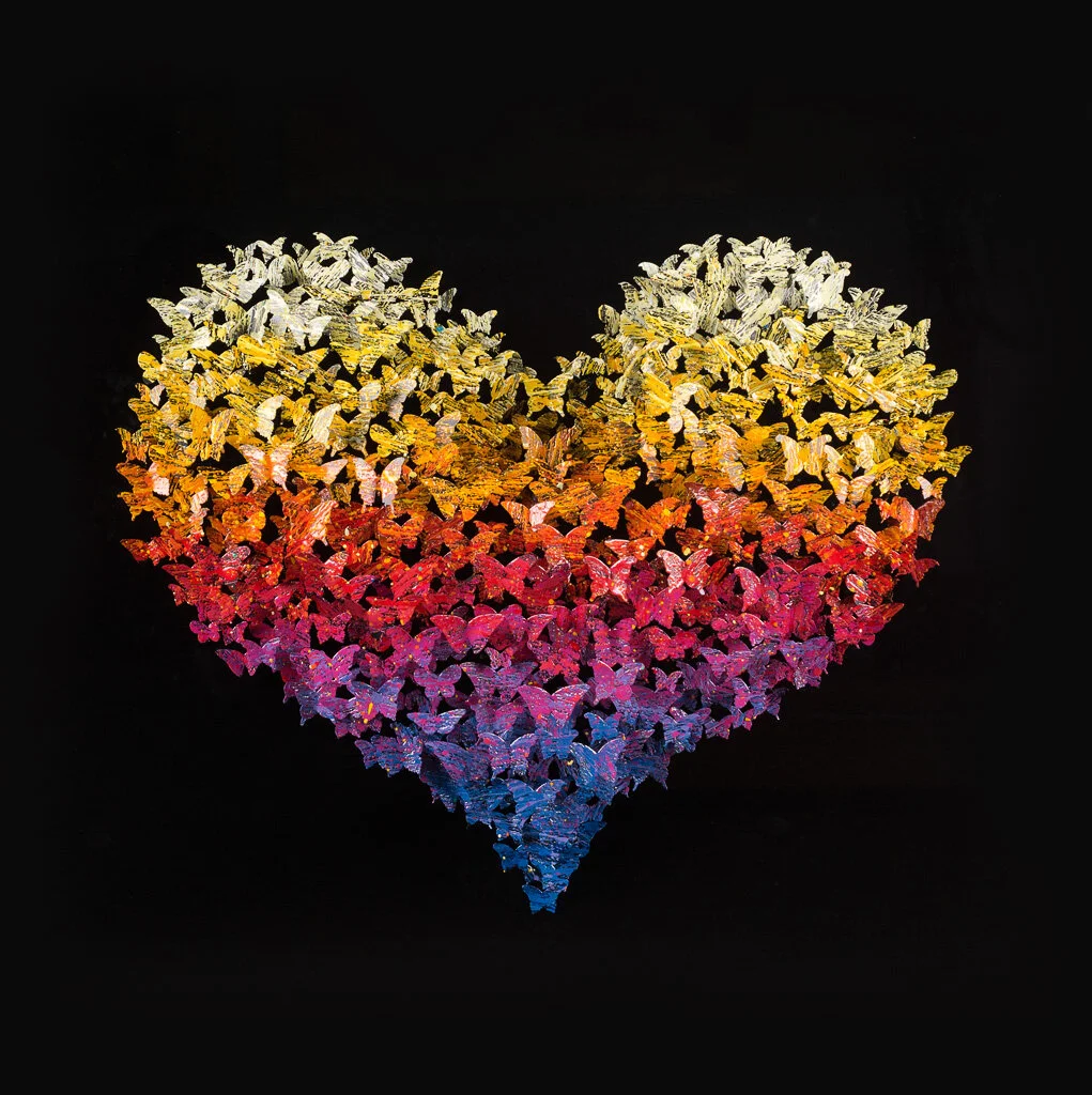 Flying Love, 100x100, Black background, butterflies, heart (2).jpg
