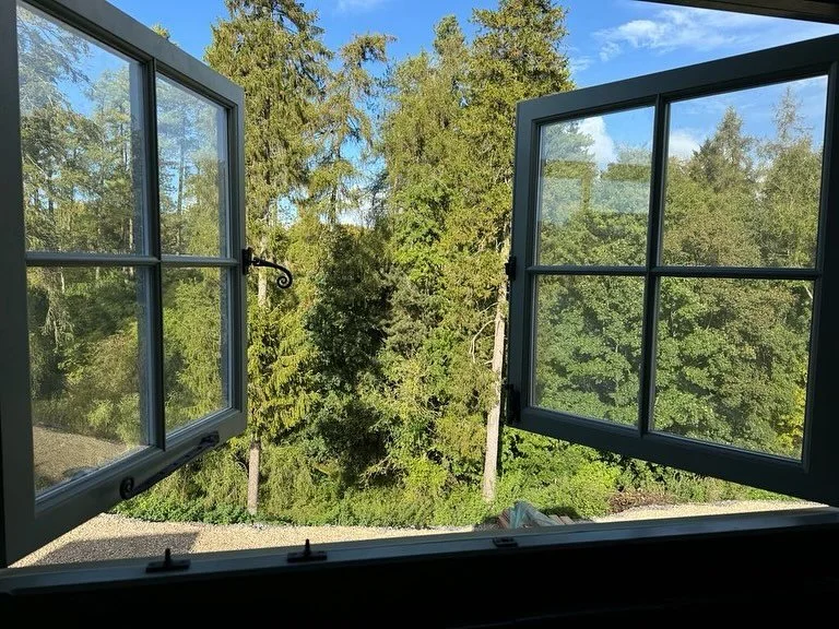 Doors & windows, not that exciting and a sort of basic house item. 
But today is a momentous day that although we visualised and planned to happen, feels very very much bigger than the basic house thing! 
This day our little stone Bothy became