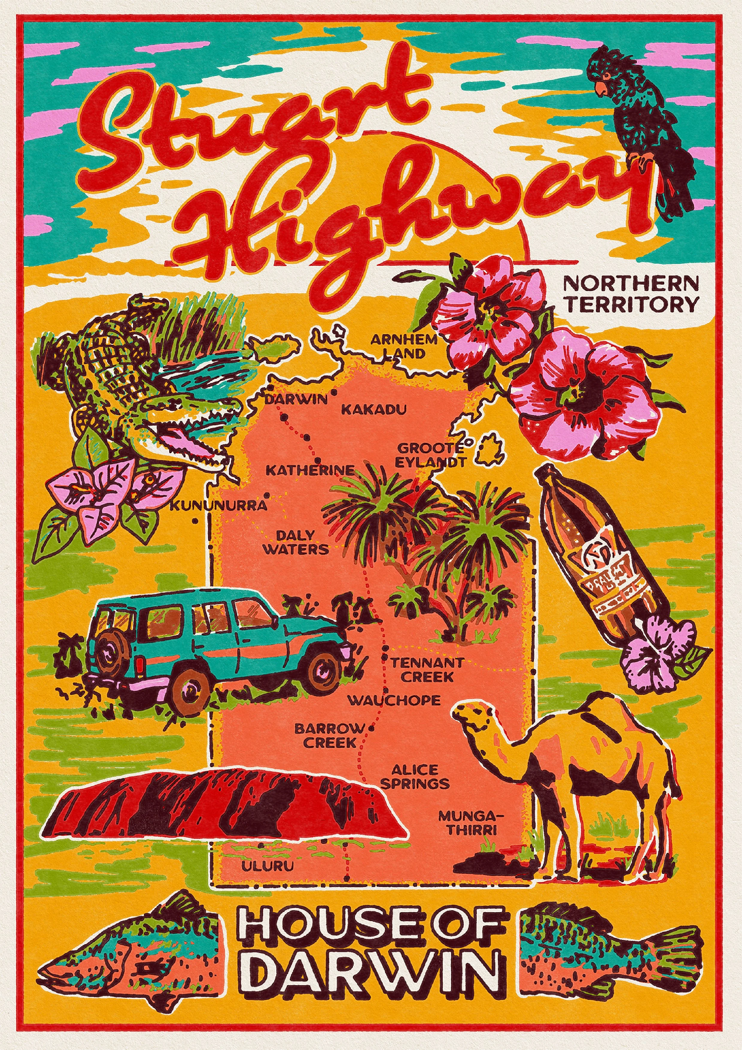 House of Darwin Stuart Highway Graphic, 2024