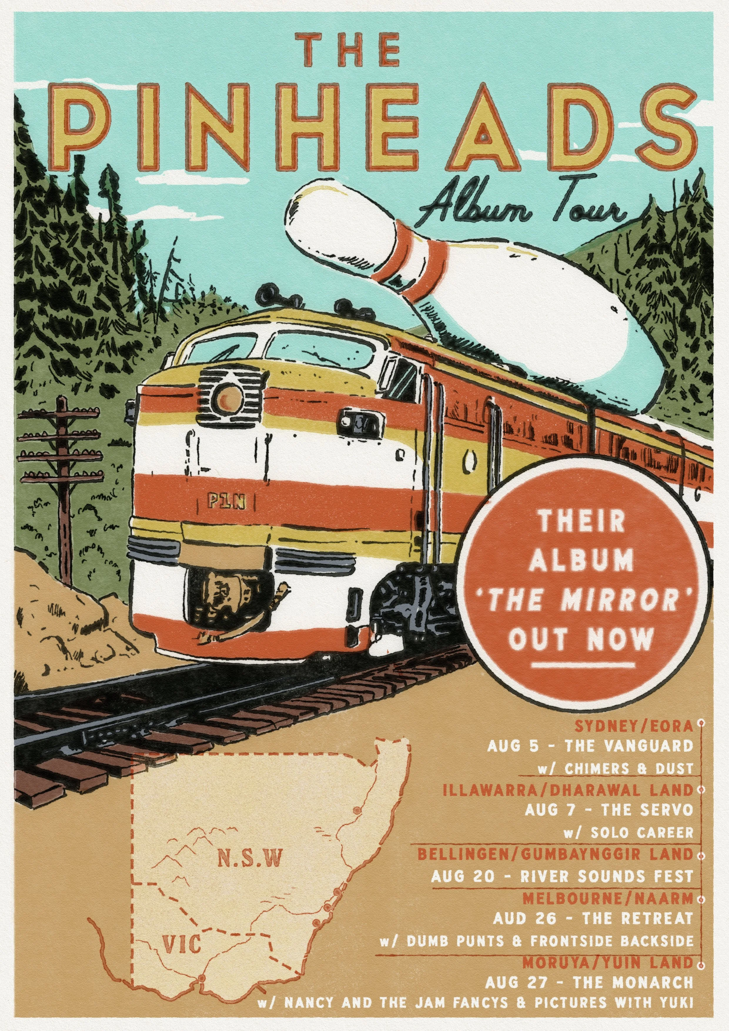 The Pinheads tour poster, 2023