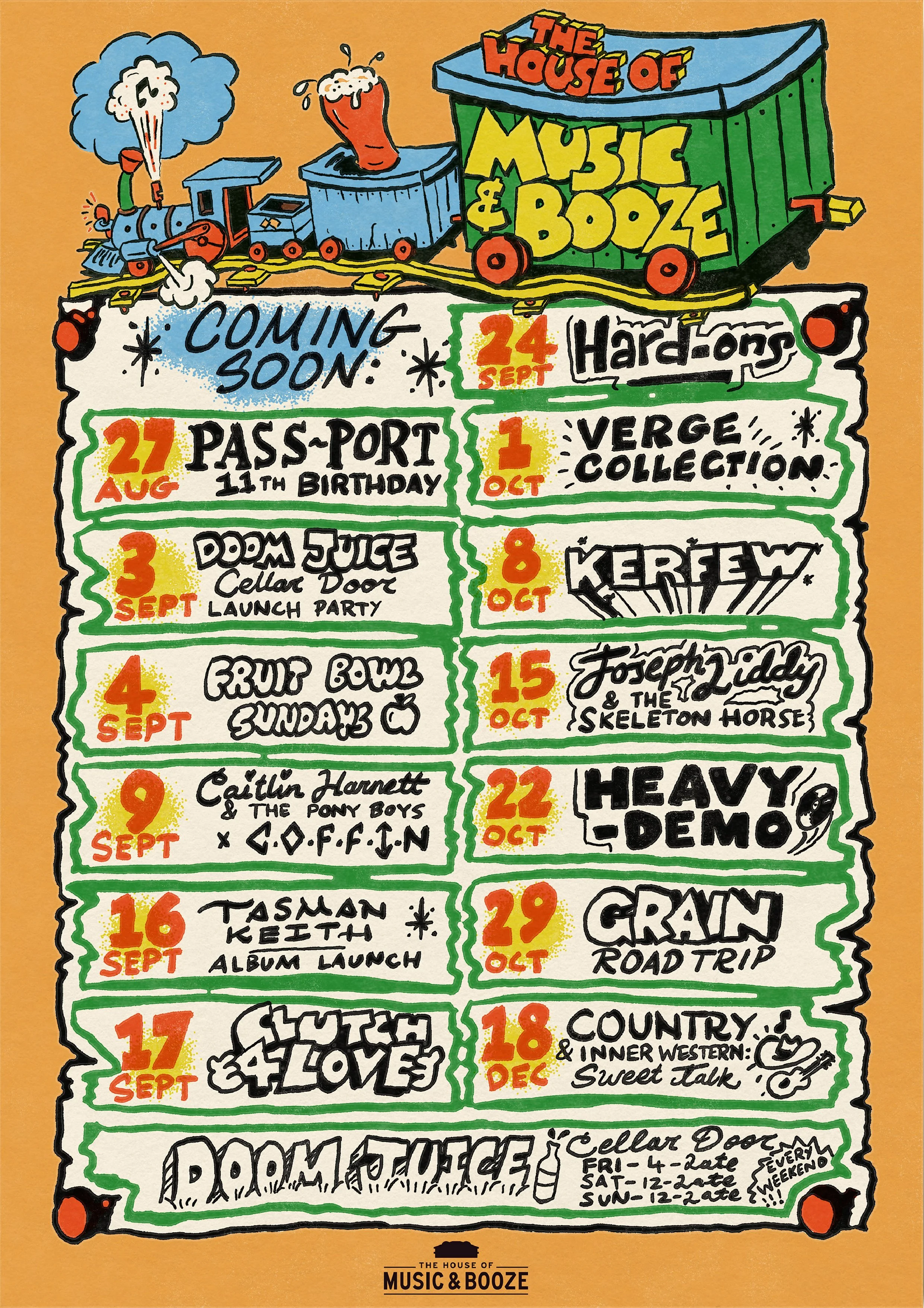 House of Music & Booze poster, 2024