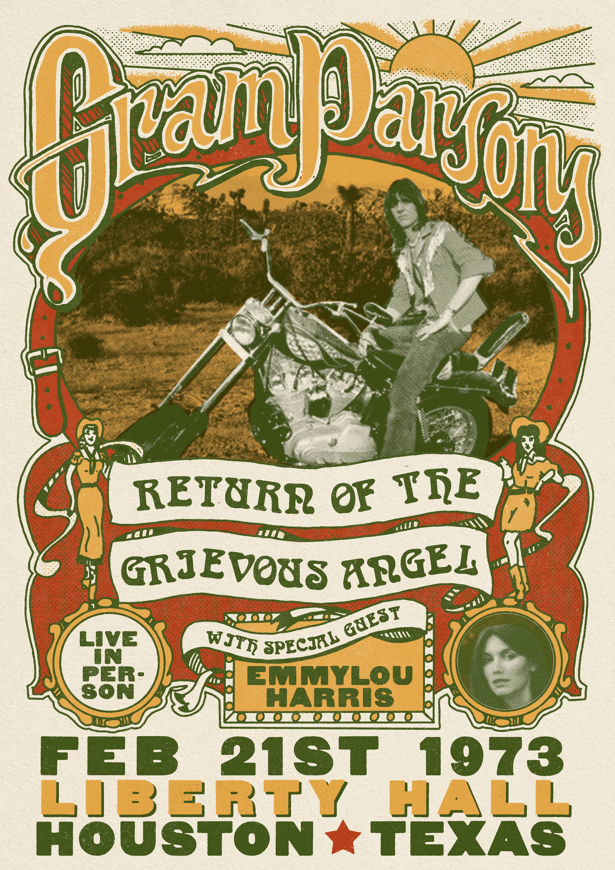 Gram Parsons poster, 2024