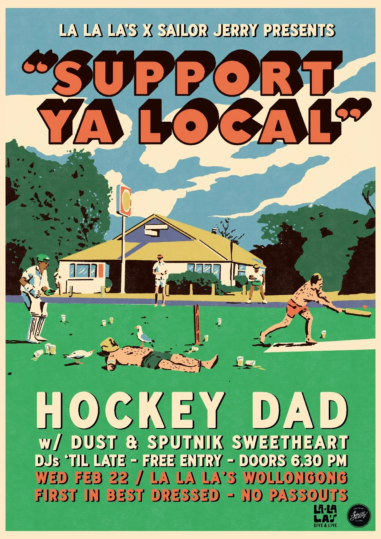 'Support Ya Local' poster, 2024