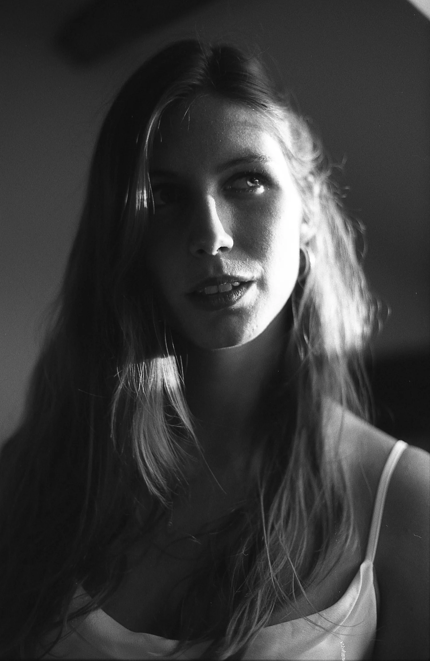 Black and white analog portrait, Fomapan 100 with Hoya green filter