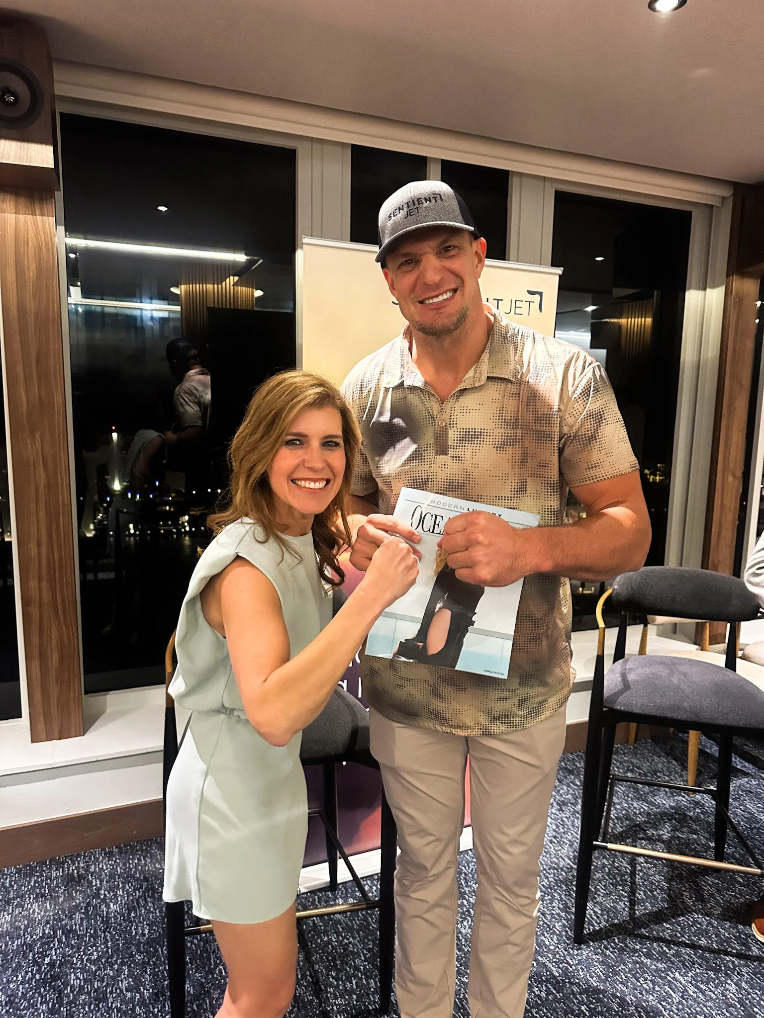 Gronk and Sentient Jet-Setting Super Bowl Energy in South Florida