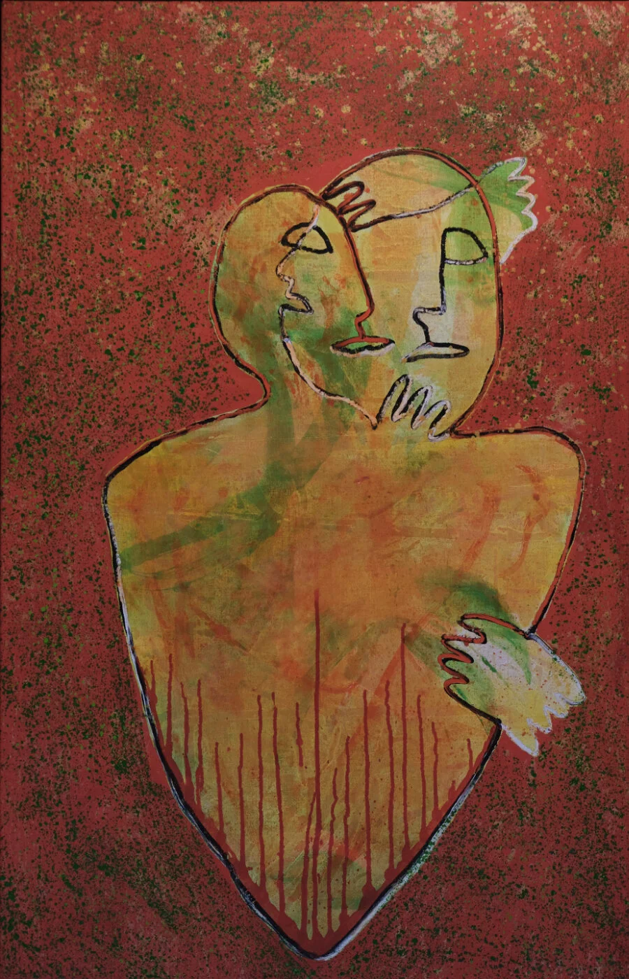 "ein Herz und eine Seele"                  105x80 cm