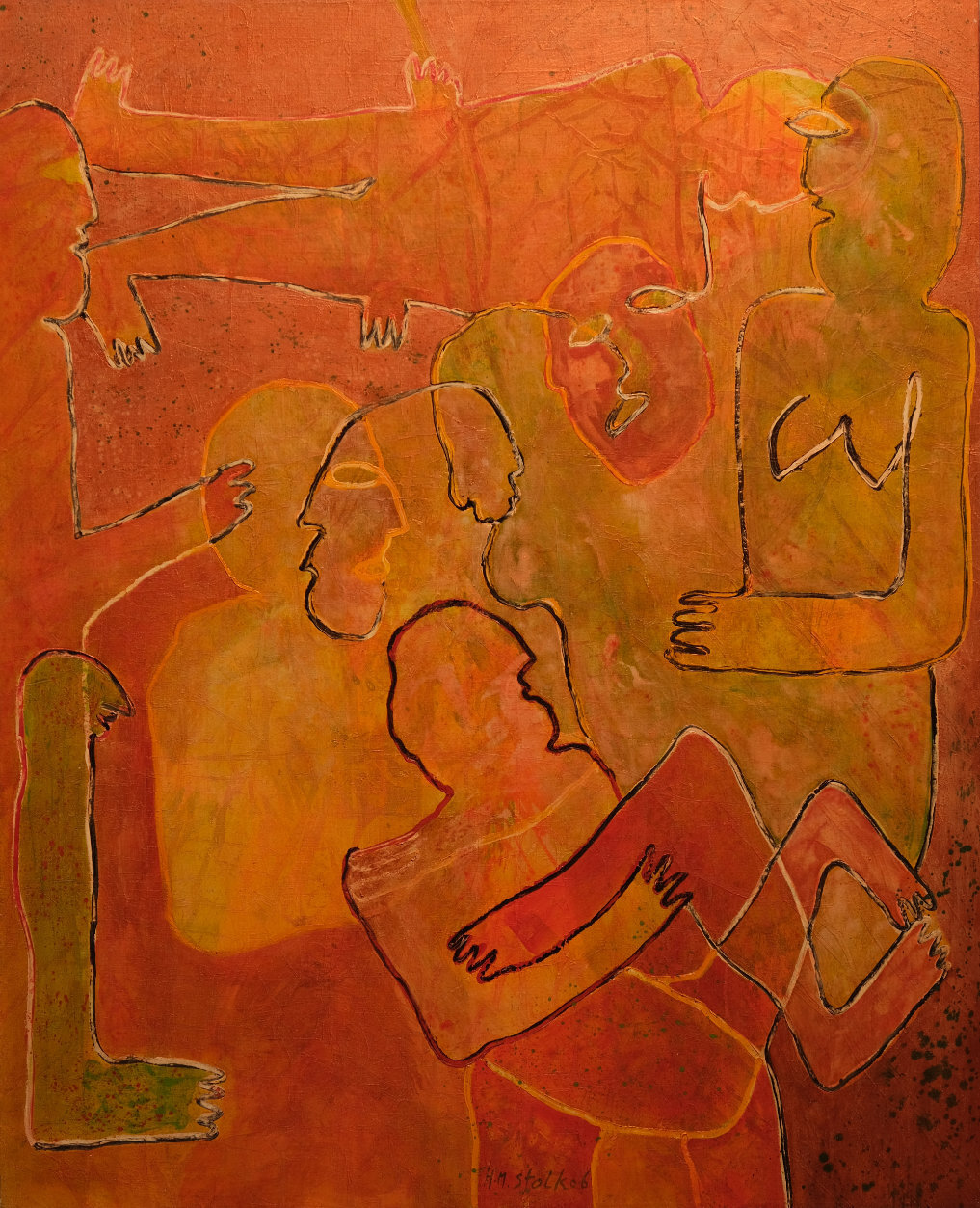 "Familienbild in Kupfer"                          160x140