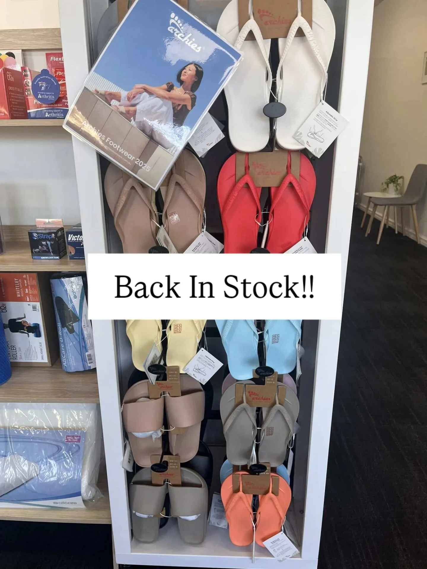 Archie&rsquo;s thongs and slides are back in stock 🤩 with heaps of colours and sizes to choose from!

Can&rsquo;t find your size or favourite colour? No worries, we&rsquo;ll order it in for you and cover the shipping! 🙌

Get ready for sunny days an