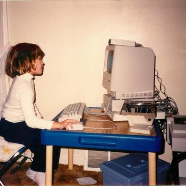 This is a pic of where it all began 👩&zwj;💻

I loved designing banners for family parties and using different fonts for my school assignments. I loved getting messy with arts and crafts supplies and doodling in my notebooks. It was fun. It was &ldq