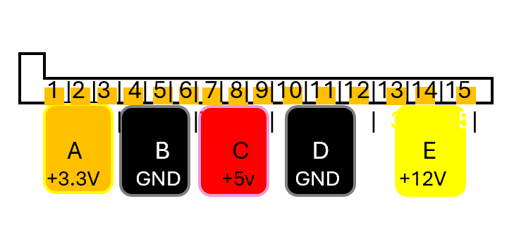 Simple SATA Power Cable Diagram