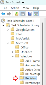 Task scheduler windows reg backup task