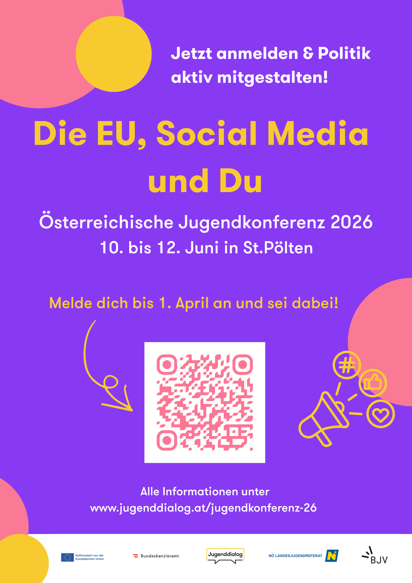 Österreichische Jugendkonferenz 2026: Die EU, Social Media &amp; Du