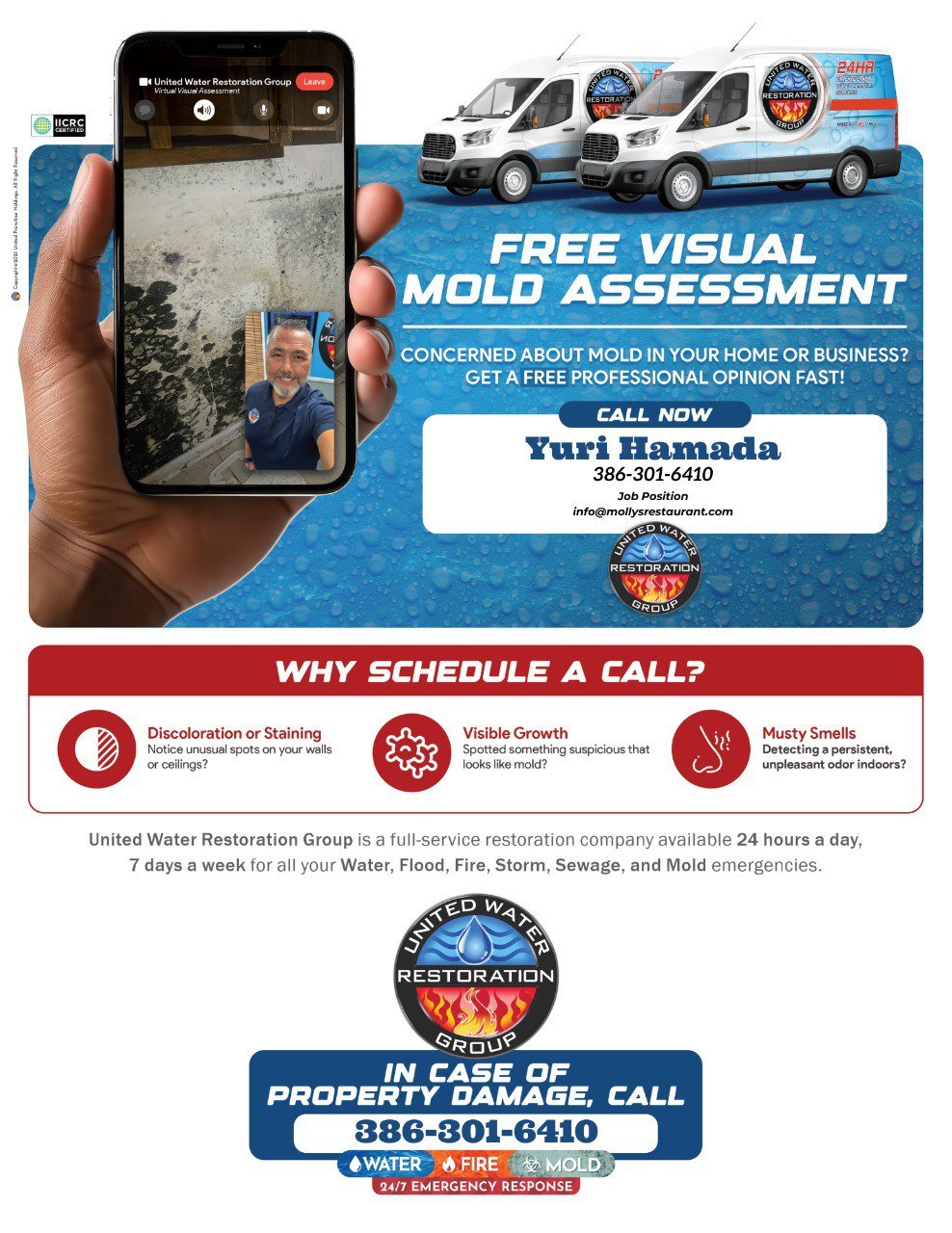 
Free Visual Mold Assessment Flyer - Letter Size
