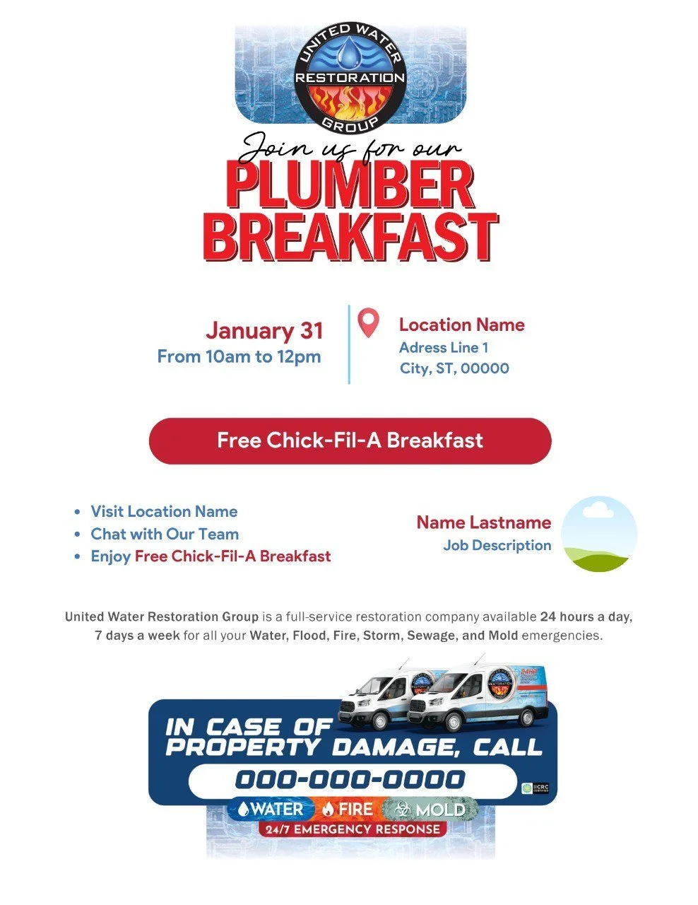 Plumber's Breakfast/HVAC Breakfast and Lunch and Learn