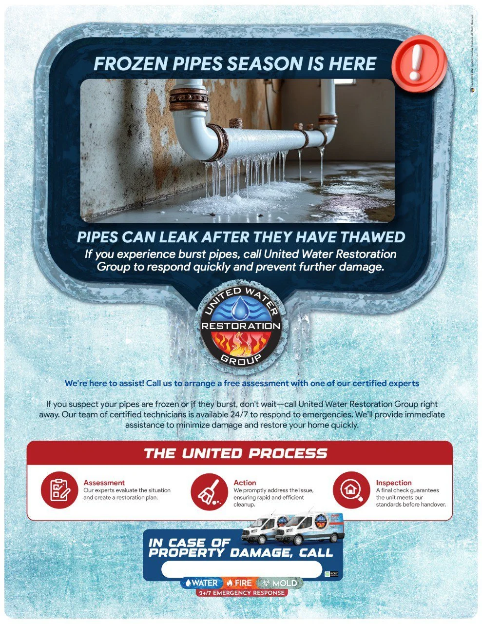 Frozen Pipes Letter Flyer 