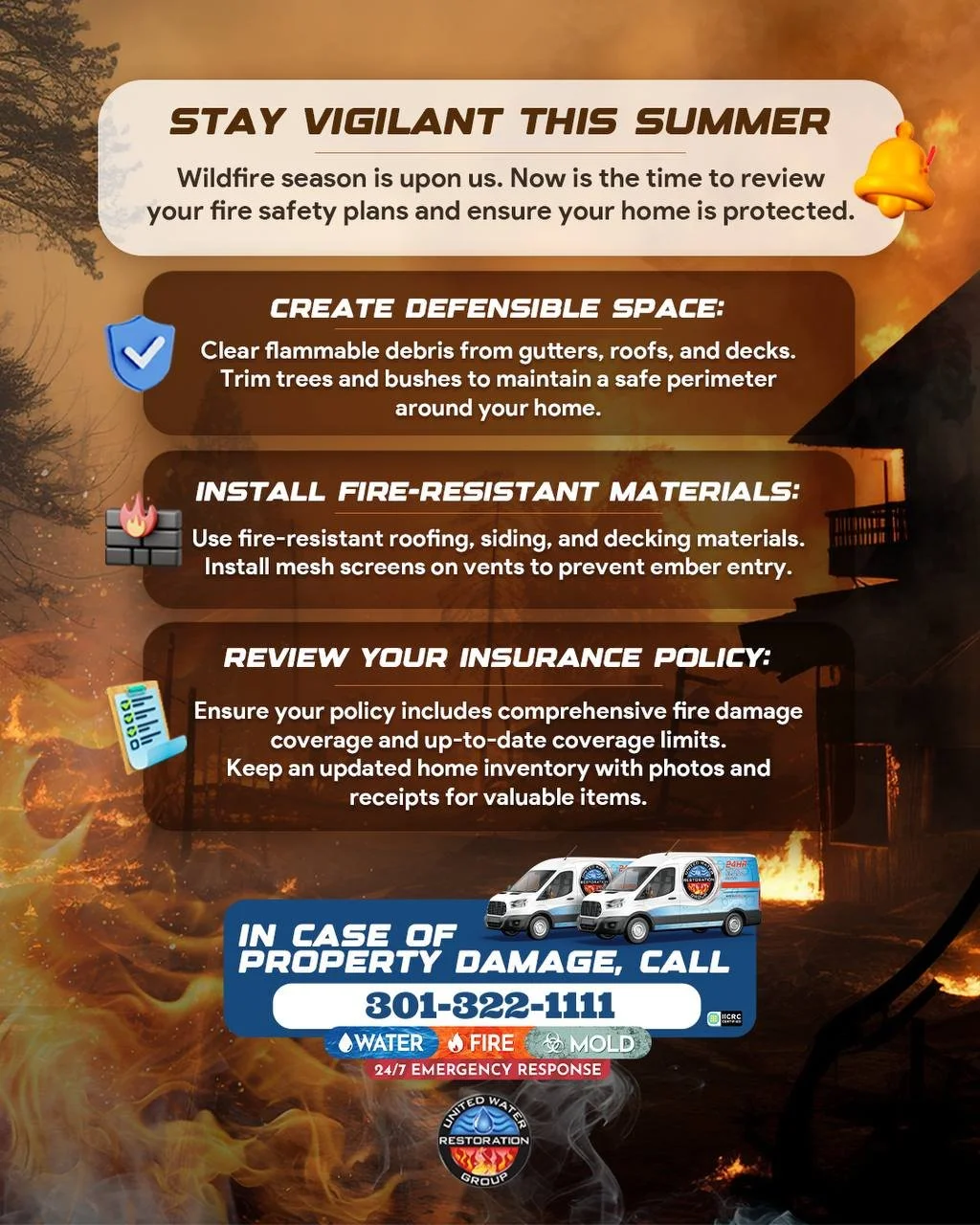 Summer Wildfire PSA Template