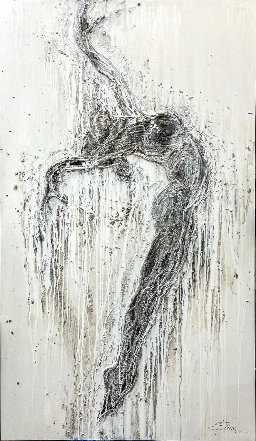 Tänzerin im Sturm | 98 x 167 cm | 2023 | verkauft