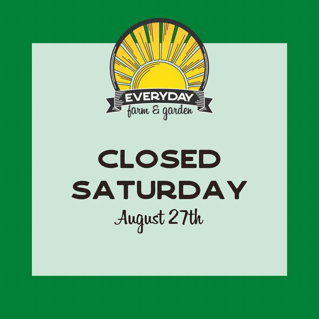 Just a reminder that we are closed today. Have a great weekend!