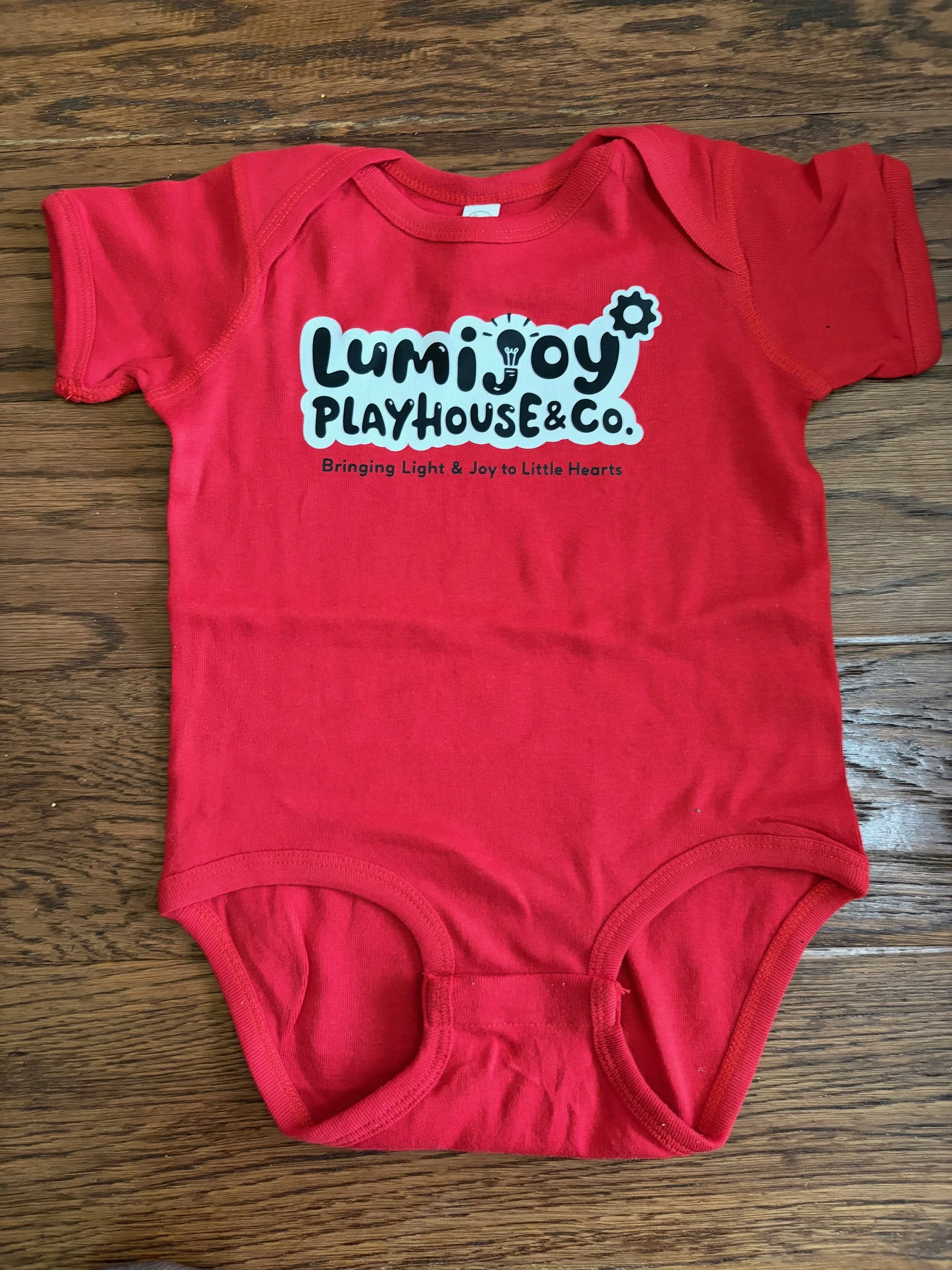 “Bright Red Joy” Onesie