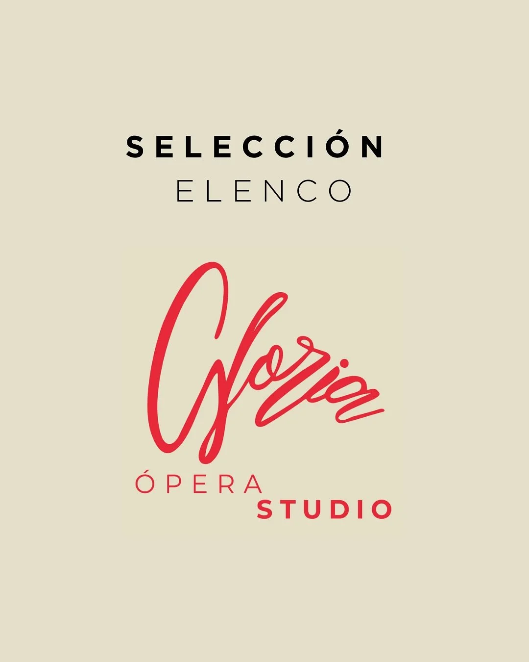 &iexcl;Felicitaciones a los seleccionados del &Oacute;pera Studio para el nuevo montaje de Gloria! 

🎵Estamos muy emocionados de anunciar a las y los talentosos cantantes que formar&aacute;n parte de nuestro nuevo elenco:

* GLORIA - Paulina Gonz&aa