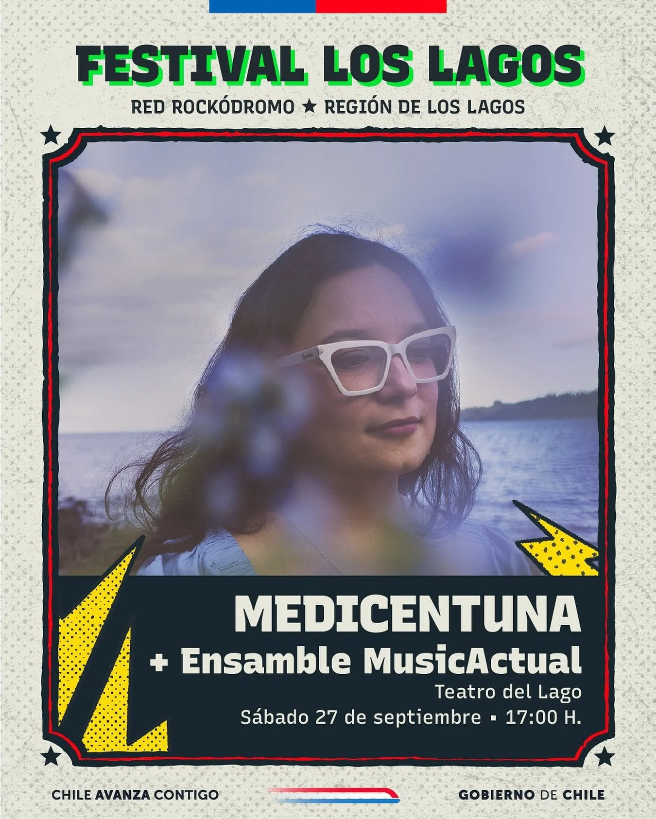 🎶Hoy la artista local Medicentuna, presenta junto a Ensamble MusicActual en formato de cuarteto de cuerdas, su primera producci&oacute;n fonogr&aacute;fica editada por MusicActual, &ldquo;Nomeolvides&rdquo; en Festival Los Lagos 2025, de la Red Rock