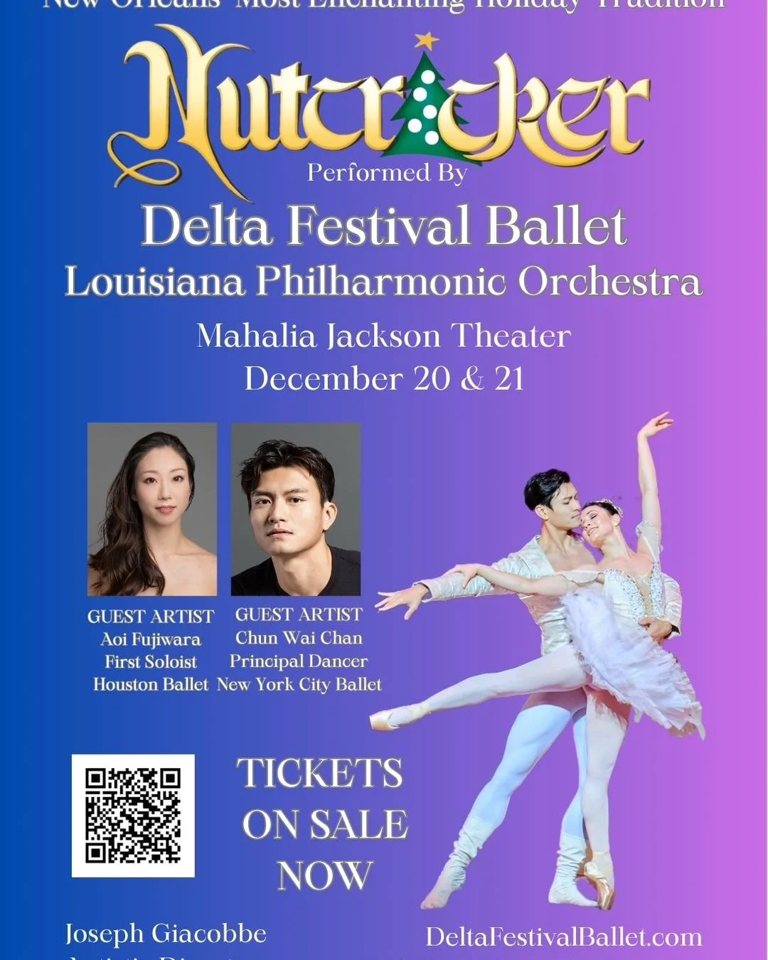 Visions of Sugarplums! ✨ We are thrilled to announce Houston Ballet&rsquo;s Aoi Fujiwara as our 2025 Sugarplum and Snow Queen, and the return of New York City Ballet&rsquo;s Chun Wai Chan as our Cavalier!  Ballet lovers will not want to miss this dyn