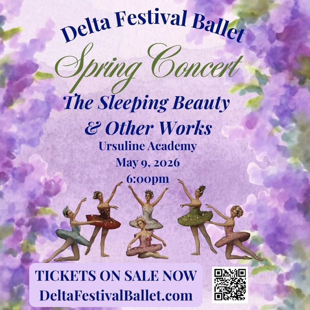 🪻🌷🌹 Time to get your Spring Concert Tickets!! Visit Deltafestivalballet.com to purchase your tickets today.

The Spring Concert is a mixed bill featuring excerpts from The Sleeping Beauty, Grand Tarantelle and new works. #dancerlife #noladance #no