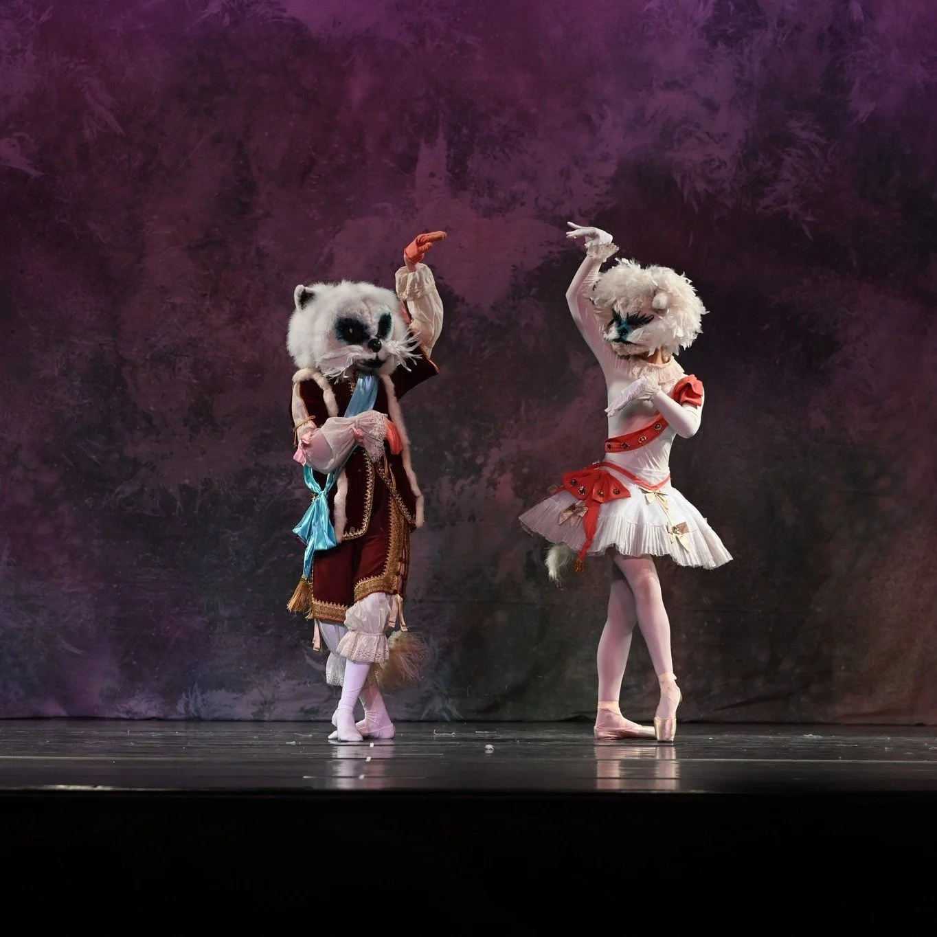 In The Sleeping Beauty, the White Cat and Puss in Boots share a charming and mischievous pas de deux.  Congratulations MaryAlice and Liam on your charming performance! 😻😻 #dancerlife #springconcert #balletcompany #nolaballet #onetimeinnola #ballet 