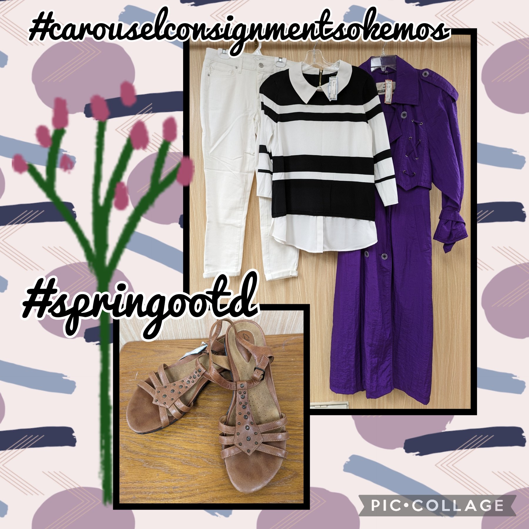 🪻Be Bold🪻
White House Black Market Top Size Medium $22
NEW Jessica Simpson Jeans Size 6 $17
Jacob Crowley Trench Coat Size 8 $33
Clarks Sandals Size 9 $26
#carouselconsignmentsokemos #shoplocal #shopsmall #shopsmallbusiness #resalenotretail #shopco