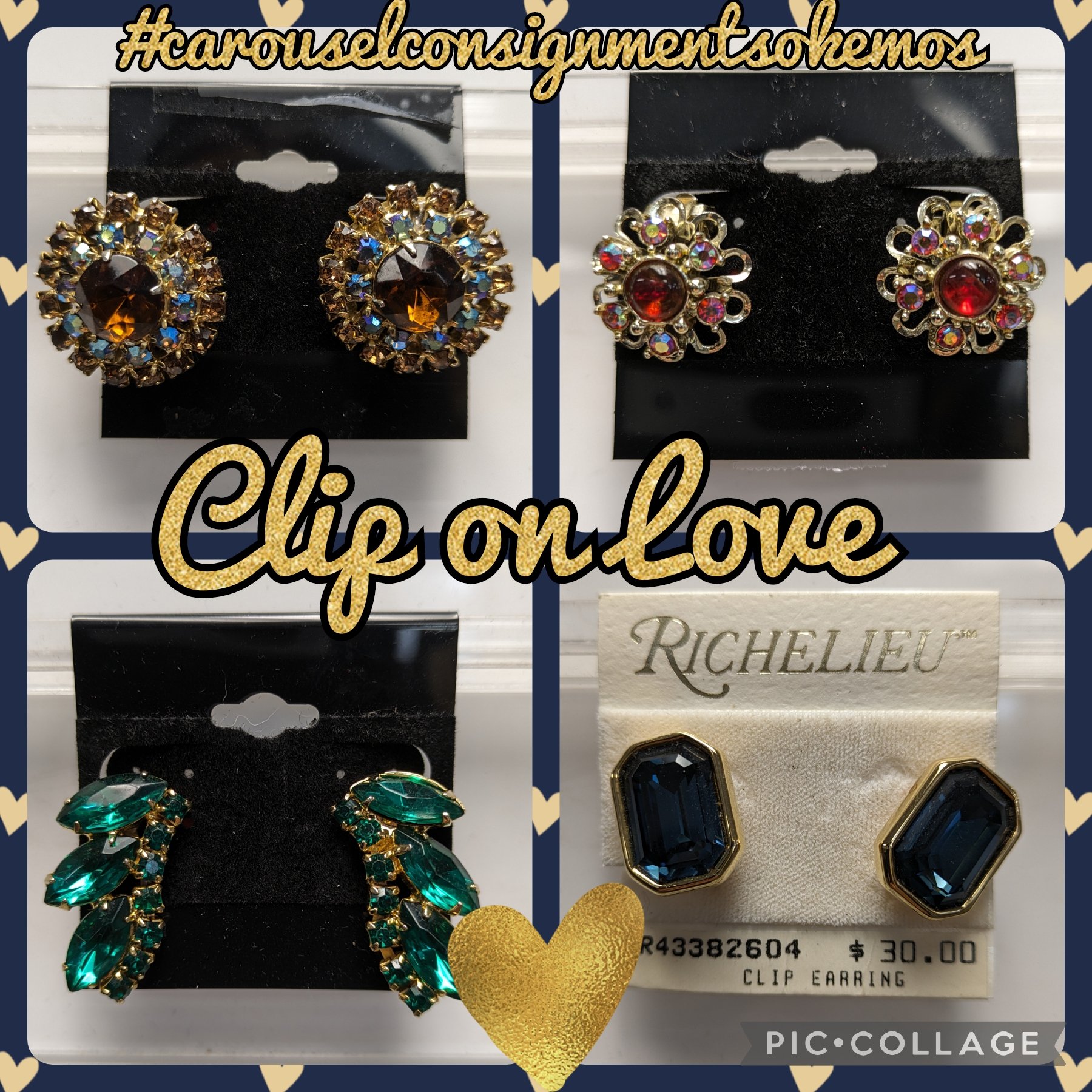 ✨Clip On Love✨
Clip on earrings priced from $5-$8.
#carouselconsignmentsokemos #shoplocal #shopsmall #shopsmallbusiness #resalenotretail #shopconsignment #shopsecondhand #prelovedclothing #okemos #sustainablefashion #accessorize #clipon #earrings #oo