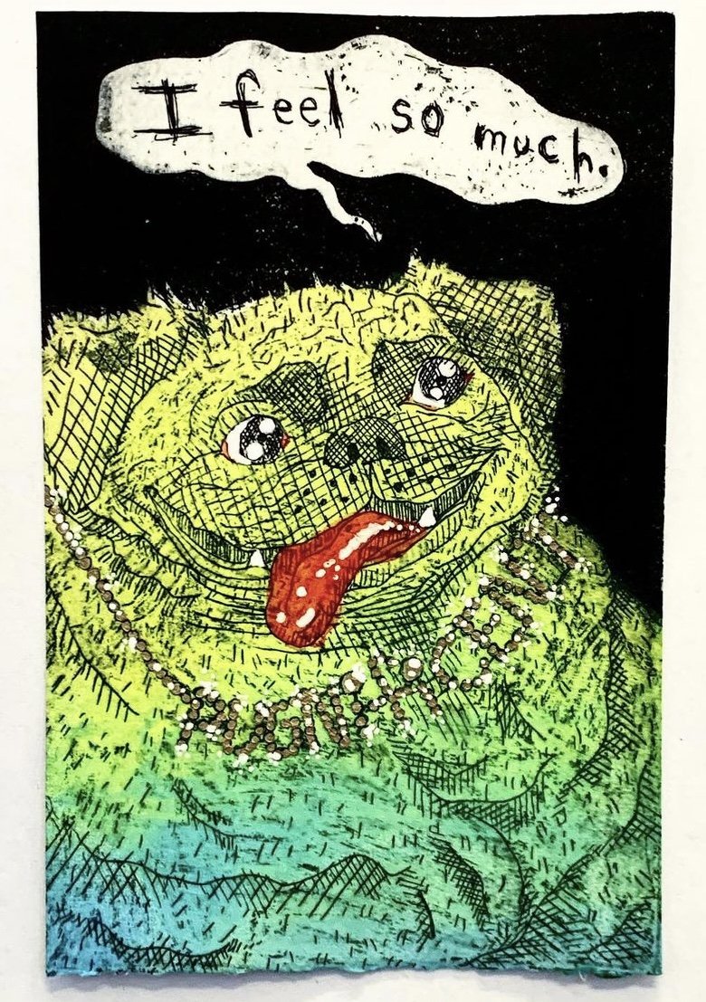 "Pugnifiscent"
With Screen Print