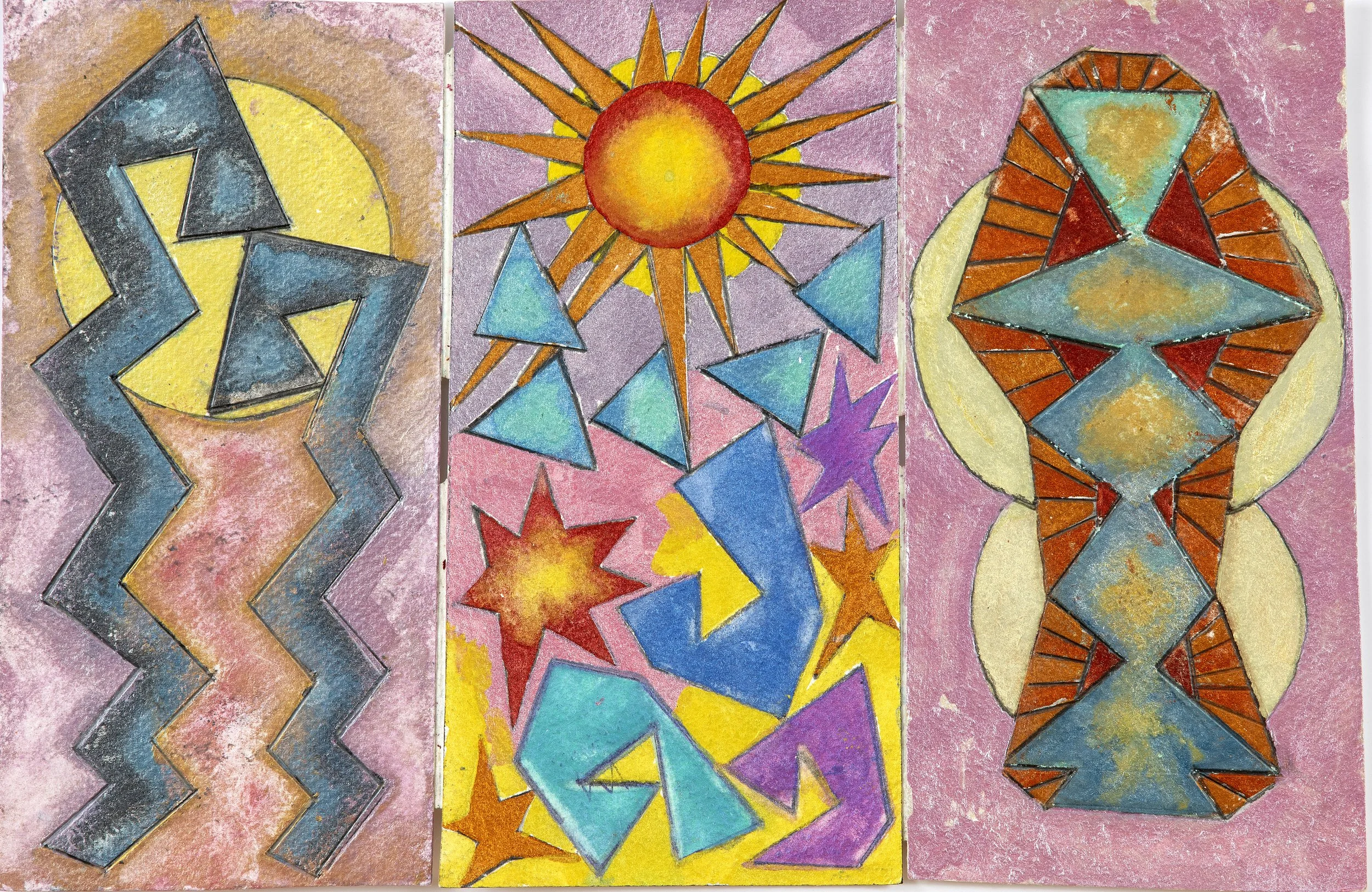 Watercolor Triptychs
