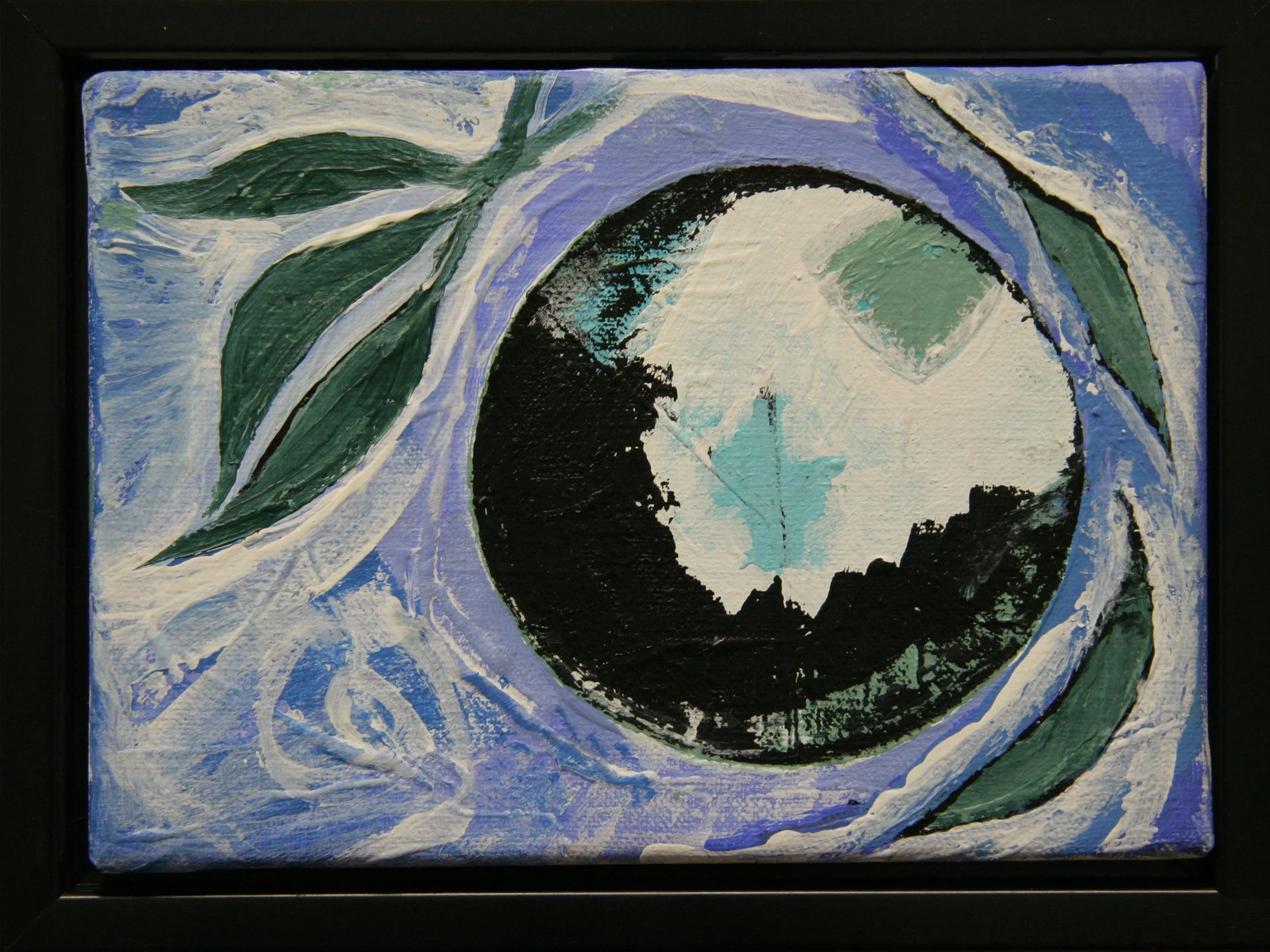 Moon Walk, acrylic on canvas, 4" x 6", 2007