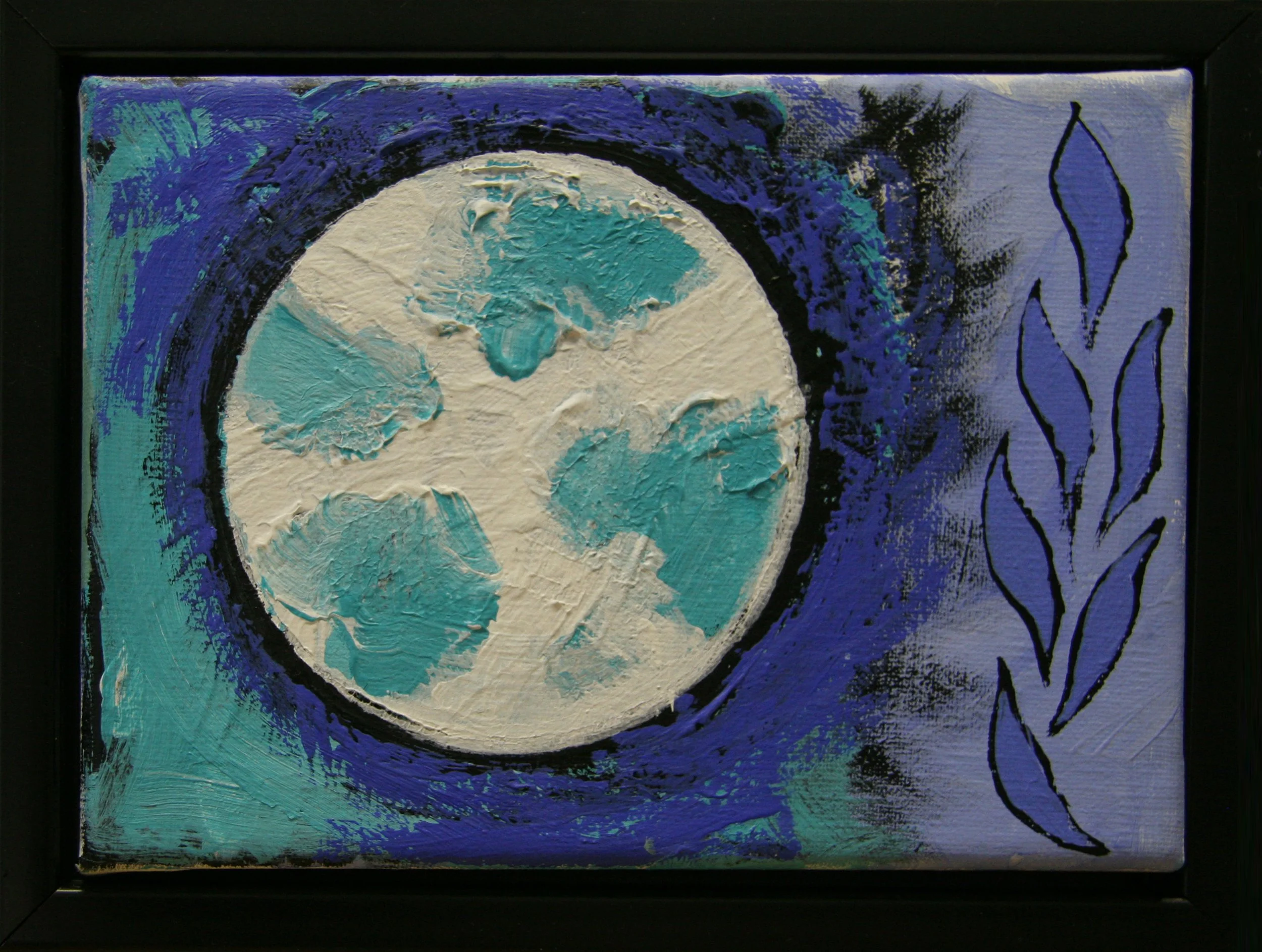 Moon Rock, acrylic on canvas, 4" x 6", 2007