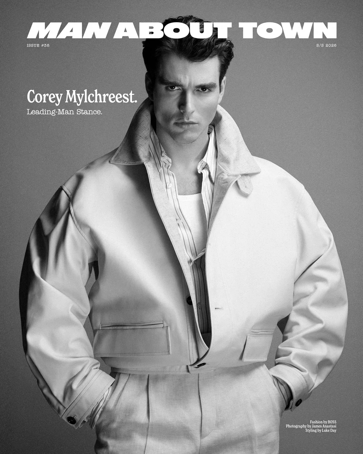 Corey Mylchreest Man About Town cover Spring Summer 2026