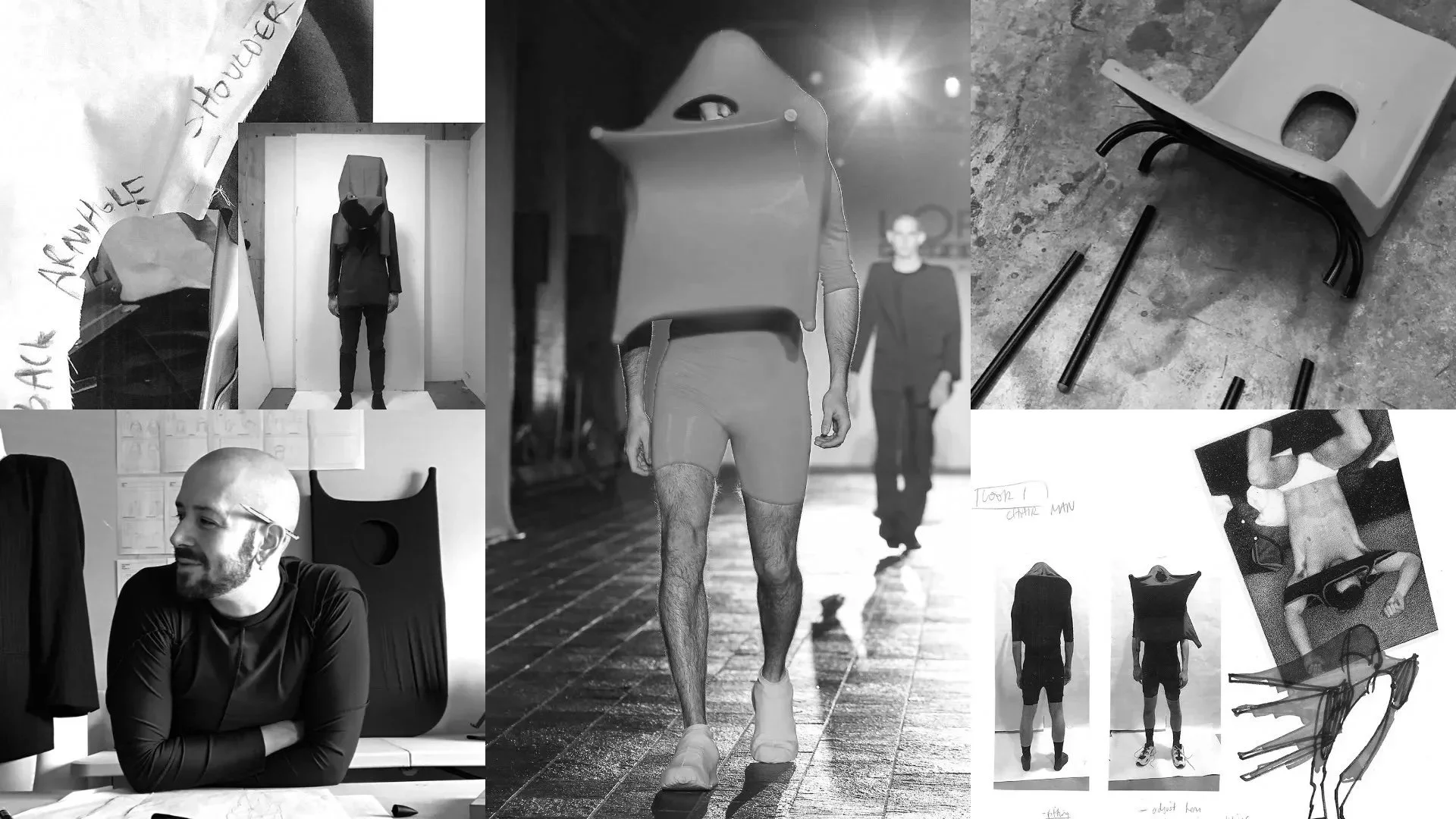Designer Alex Wolfe's MA collection for Central Saint Martins, menswear winner of the i-D x ARTSTHREAD x Gucci Global Design Graduate Show 2020 