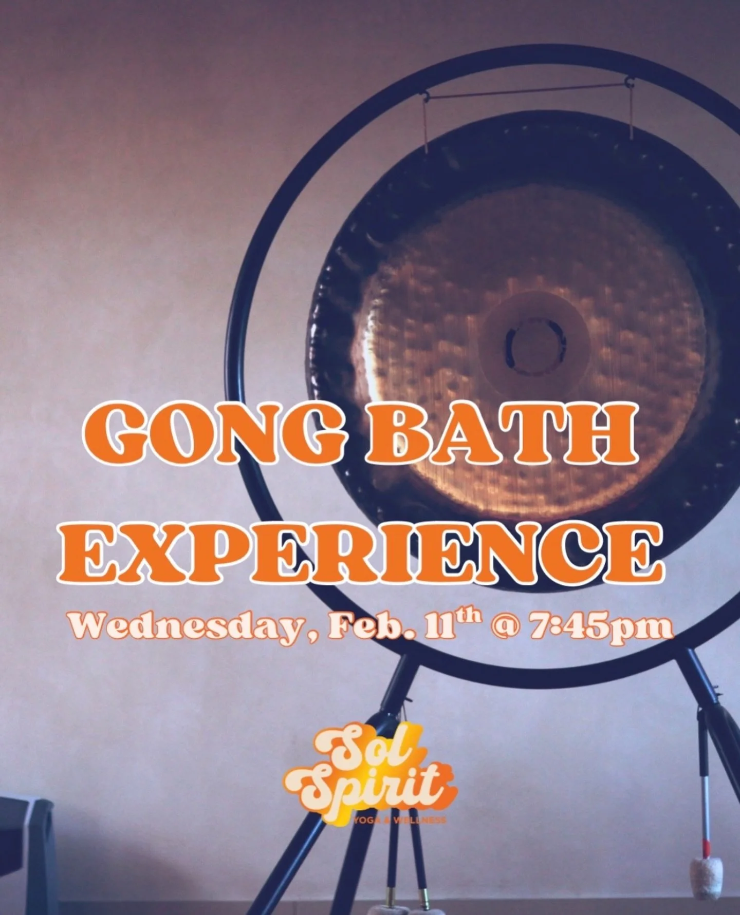 Join us this Wednesday @ 7:45pm&hellip;.Immerse yourself in a deeply restorative 60-minute Gong Bath. Let resonant sound calm your nervous system, quiet the mind, and guide you into deep relaxation. No effort required&hellip;just lie back, breathe, a
