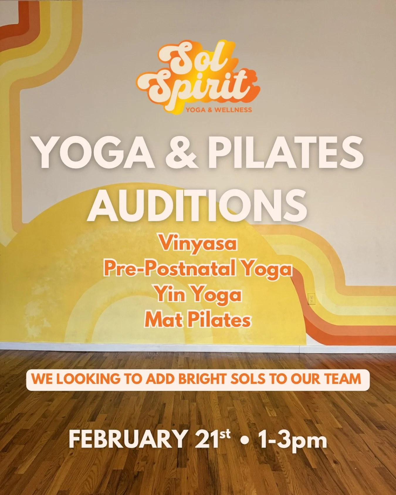 ✨ OPEN AUDITIONS✨ 2/21 &bull; 1-3pm 

A few of our amazing teachers have recently left (or are leaving) the States 😭 and we&rsquo;re looking for bright, passionate instructors to join our team right away.

Why you&rsquo;ll love teaching with us 💛 
