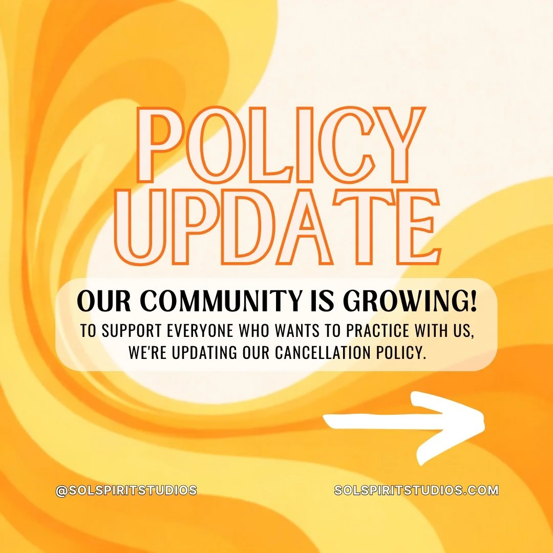 We&rsquo;ve always believed in making yoga accessible&hellip;and that&rsquo;s why we&rsquo;ve been very lenient with our cancellation policy, and plan to continue to be fair 💛 

As our community continues to grow (and classes + waitlists fill up fas