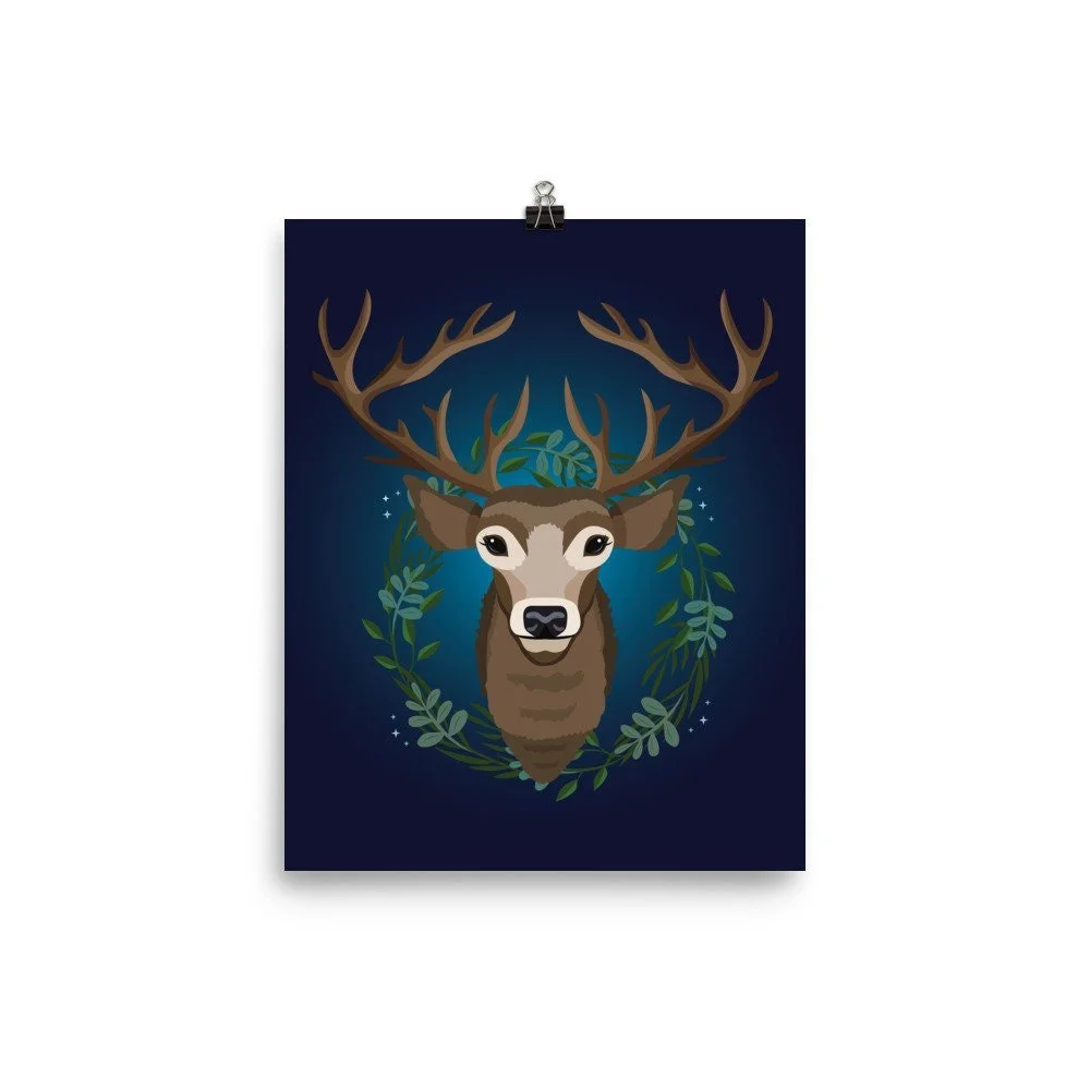 Winter Deer Print