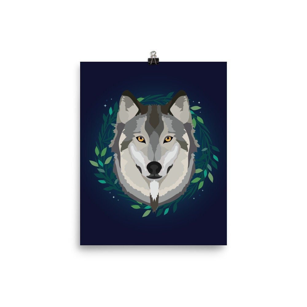 Winter Wolf Print
