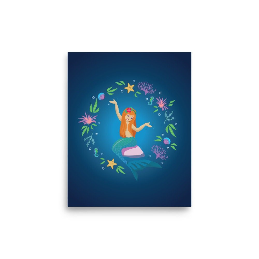 Lagoon Mermaid Print