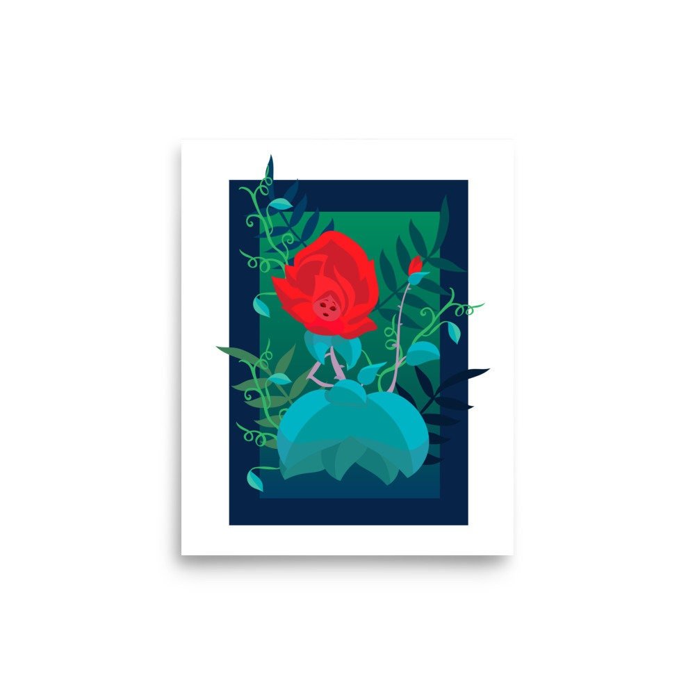 Red Rose Print