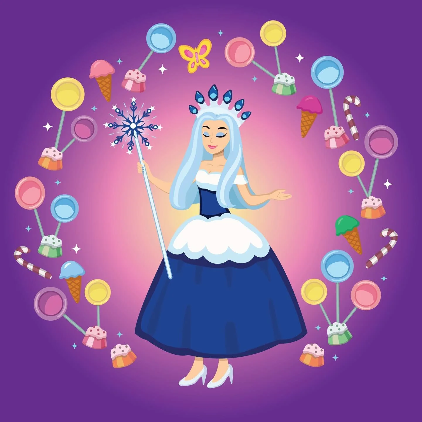 I just finished my latest art of Queen Frostine from Candyland and it feels like the perfect way to kick off February 💕🍭 After the bitter cold of January, I was so ready to create something sweet, soft, and full of Valentine vibes.

#valentinesvibe